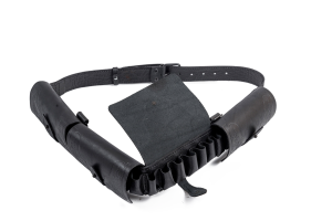 Патронташ закрытый 12к /кожа/ черный 