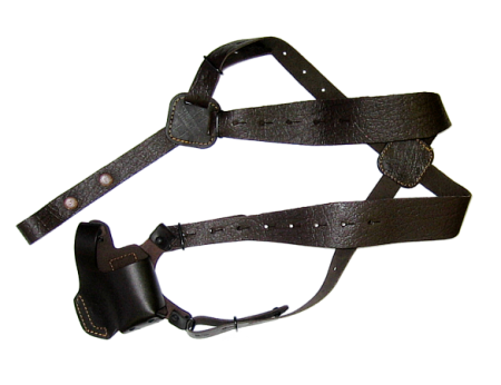 Кобура наплечная М Оса-ПБ4-2 / кожа / коричневый