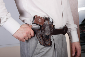 Кобура комбинированная ПМ Мираж / кожа / коричневый