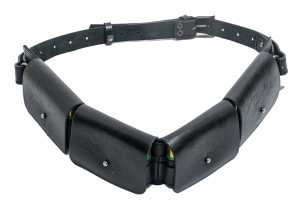 Патронташ закрытый люкс 12к / кожа / черный