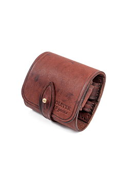 ***Подсумок поясной Хольстер 25 лет комбинированный 4*12+5х 308 WIN и аналоги / кожа /  ***Подсумок поясной Хольстер 25 лет комбинированный 4*12+5х 308 WIN и аналоги / кожа /