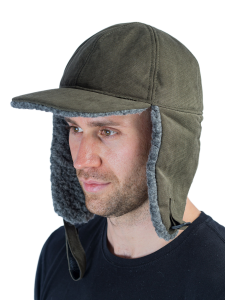Бейсболка (шапка) утепленная Кондор / исландия/хаки/ с мембраной (м)