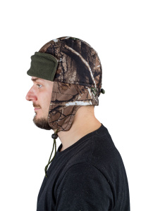 Шапка ушанка Пурга / ламинированное трикотажное полотно / разноцветные (м)