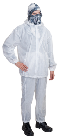 Костюм маскировочный Метелица / трикотажное полотно (нейлон) / белый