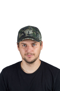 Бейсболка Горизонт / смесовая ткань / серые соты (м)