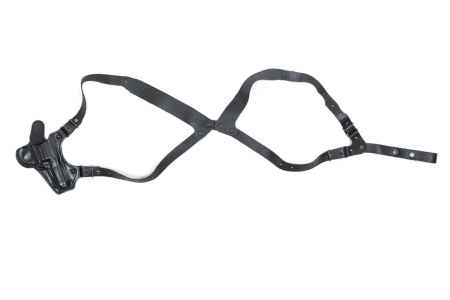 Кобура наплечная горизонтального ношения мод.ТМ Наган / кожа / черный