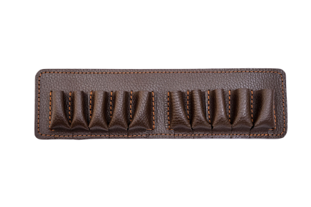 Подсумок поясной открытый 10п 16к / кожа / коричневый