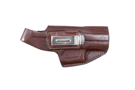 Кобура поясная мод. Kz ПСМ закрытая комбинированная / кожа / коричневый