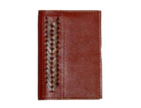 Корочка для паспорта с плетением / кожа