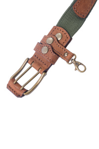 Ремень поясной В40 LINE Элита Hunter / кожа / олива