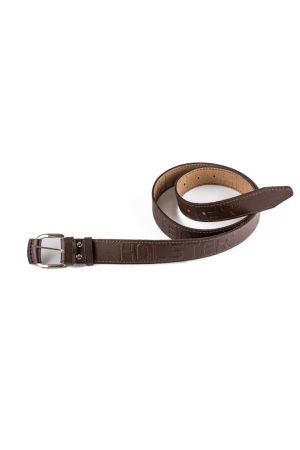 Ремень поясной одинарный Хольстер / кожа / коричневый