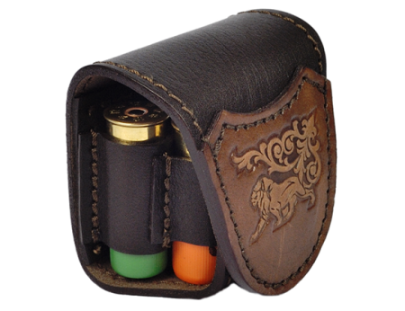 Подсумок поясной 5*12 Царская охота / кожа