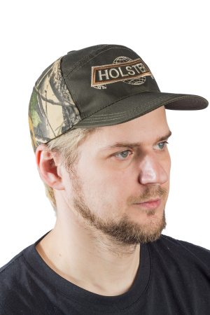 Бейсболка Горизонт с вышивкой / смесовая ткань / олива+лес (м)