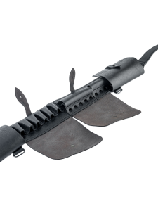 Патронташ закрытый комбинир. 7,62+12к / кожа / черный (м)