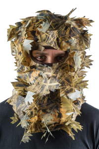 Комплект маскировочный (шлем-маска, перчатки) / сетка трикотажная / камыш (м)