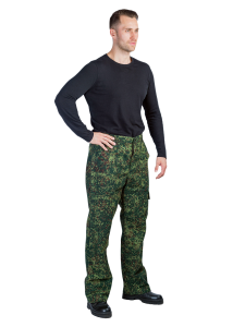 ***Брюки Темп облегченные / ткань сорочечная / цифра зелен.