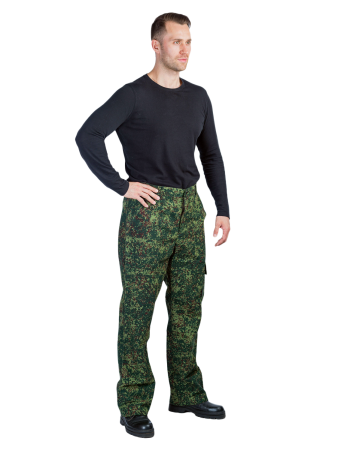 ***Брюки Темп облегченные / ткань сорочечная / цифра зелен.