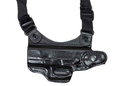 Кобура наплечная горизонтального ношения мод. T Glock-19 / кожа / черный