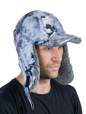 Шапка утепленная Кондор Сигнал Neon / алова / снегири (м)