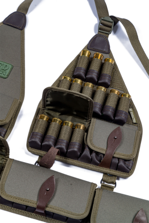 Патронташ трансформер на 49 патронов калибр 12/ кордура / олива