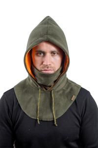 Капор мужской утепленный / флис / хаки (M-L) Капор мужской утепленный / флис / хаки (M-L)
