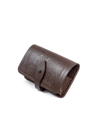 Подсумок 6х12 калибр / кожа / коричневый