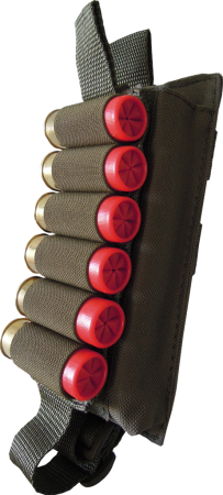 Подсумок-патронташ на 12 патронов 12,16,20 калибр Модуль / ткань синтет. / олива