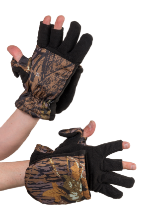 Перчатки охотника-рыбака утепленные / флис / черный (м) Перчатки охотника-рыбака утепленные / флис / черный (м)