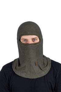 Шлем-маска Балаклава / флис-вафля / олива (58-60)