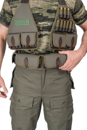 Патронташ трансформер на 49 патронов калибр 12/ кордура / олива