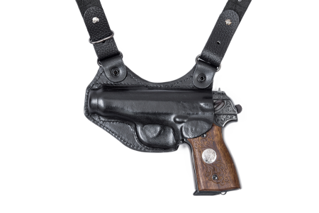 Кобура наплечная горизонтального ношения мод.Т1М Хорхе / кожа / черный