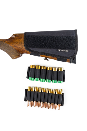 Патронташ на приклад универсальный кал. 12, 16, 20, 7.62 / ткань синтет.