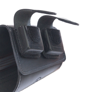 Патронташ на приклад с чехлом под зап.магазин 3-5п кал.22WMR,22LR / кожа / черный (м)