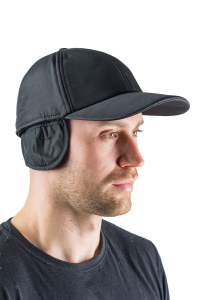 Бейсболка утепленная Скаут / курточная ткань / черный (м)