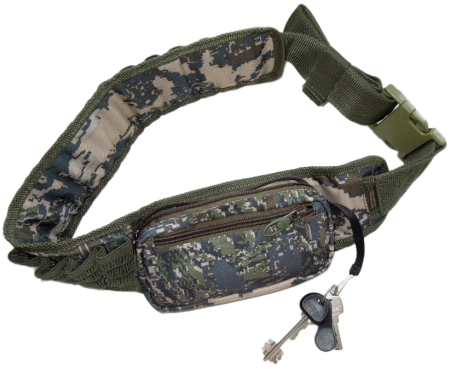 Патронташ открытый с подсумком под 12, 16, 20 кал / оксфорд