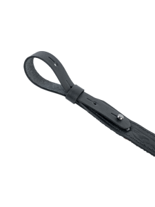 Ремень погонный с противоскользящей стропой с регулировкой / кожа / черный