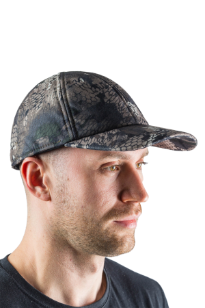 Бейсболка утепленная Скаут / алова / серые соты (м)