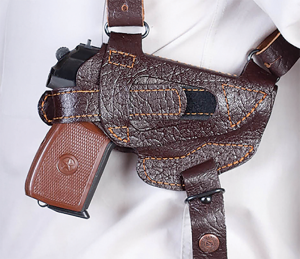 Кобура комбинированная ПМ Мираж / кожа / коричневый
