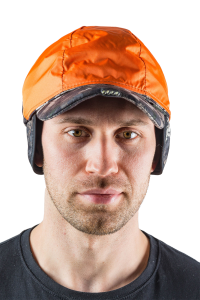 Бейсболка утепленная Сигнал NEON / алова / серые соты (м)