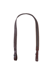Ремень погонный с противоскользящей стропой / кожа / коричневый (м)