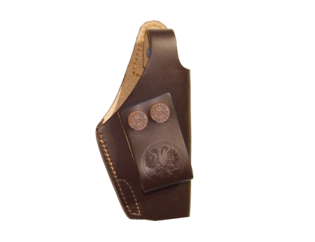 Кобура поясная летняя ПСМ / кожа / черный