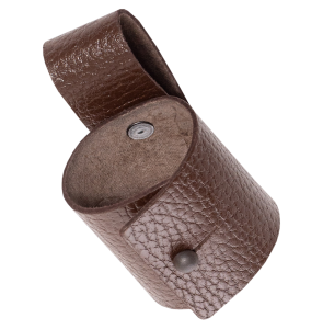Чехол под дубинку с фиксатором / кожа / коричневый