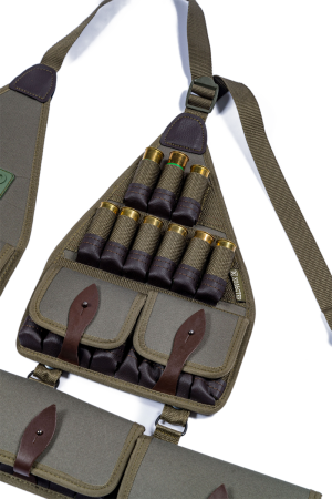 Патронташ трансформер на 49 патронов калибр 12/ кордура / олива