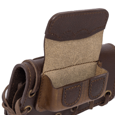 Патронташ на приклад Царская охота с чехлом под зап.маг. 2,3,4п кал.WIN308 и аналоги до 80мм / кожа