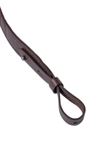 Ремень погонный с регулировкой люкс / кожа / коричневый (м)