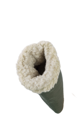 Рукавицы утепленные шерстяным мехом / таслан / хаки