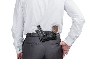 Кобура поясная мод.ЕМ ПМ / кожа / коричневый