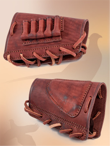 ***Патронташ на приклад Хольстер 25 лет 5п.кал.366 ТКМ и аналоги / кожа ***Патронташ на приклад Хольстер 25 лет 5п.кал.366 ТКМ и аналоги / кожа