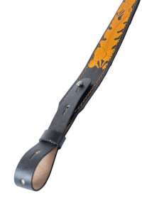 Ремень погонный супер люкс с противоск. накл. с регулировкой / кожа (м)